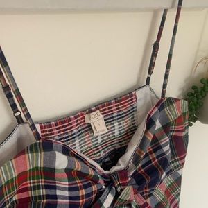 J. Crew Plaid Tank Top